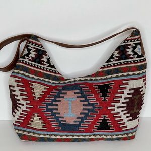 Gold Coast purse, Santa Fe style, multicolored, shoulder strap